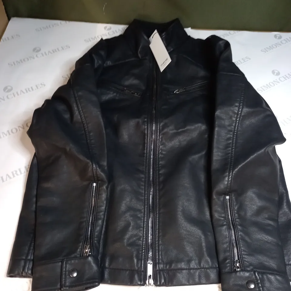 FIRETRAP PU JACKET MENS - EXTRA LARGE 