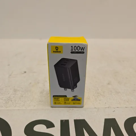 BASEUS 100W USB-C CHARGER – BOXED