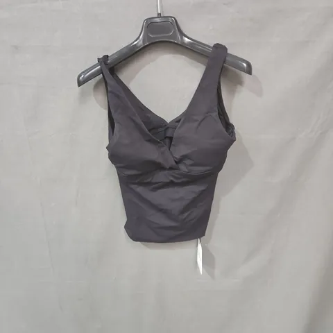 TALA DAYFLEX LONG LENGTH V-NECK VEST – SHADOW BLACK, LARGE