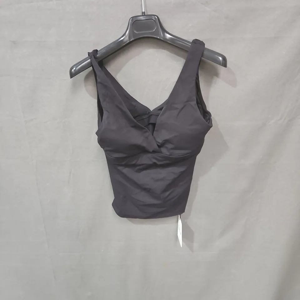 TALA DAYFLEX LONG LENGTH V-NECK VEST – SHADOW BLACK, LARGE