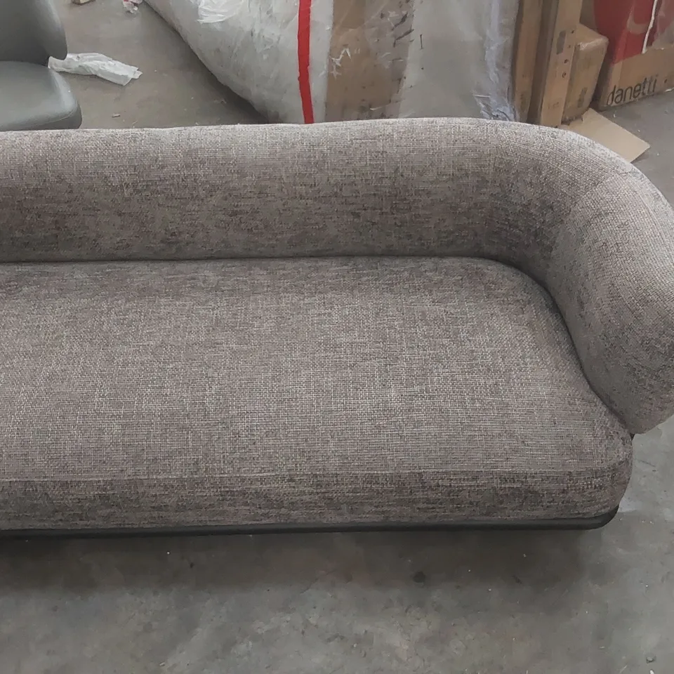 DANETTI FLORENCE RENCE MOCHA CHUNKY WEAVE 3 SEATER SOFA