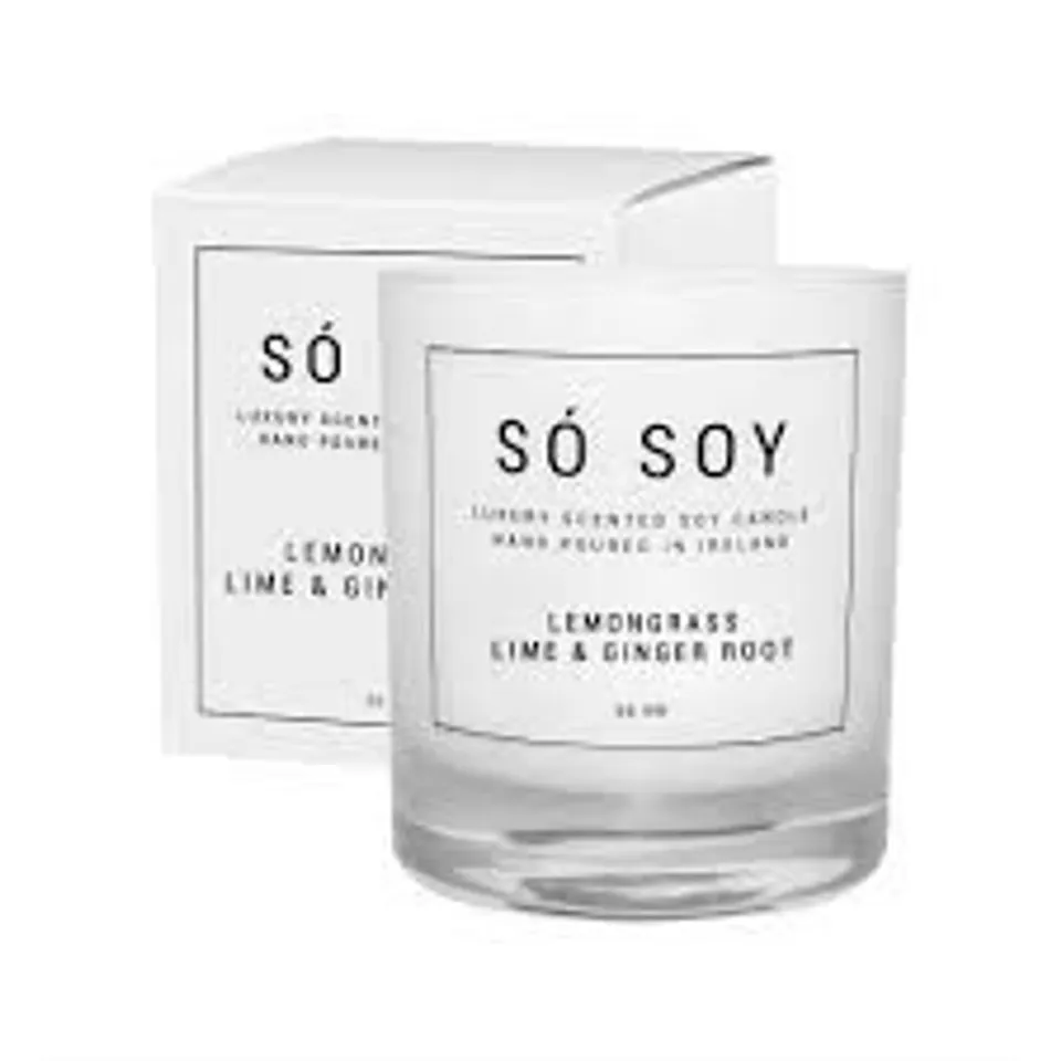 SÓ SOY CANDLE LEMONGRASS, LIME + GINGER ROOT CANDLE