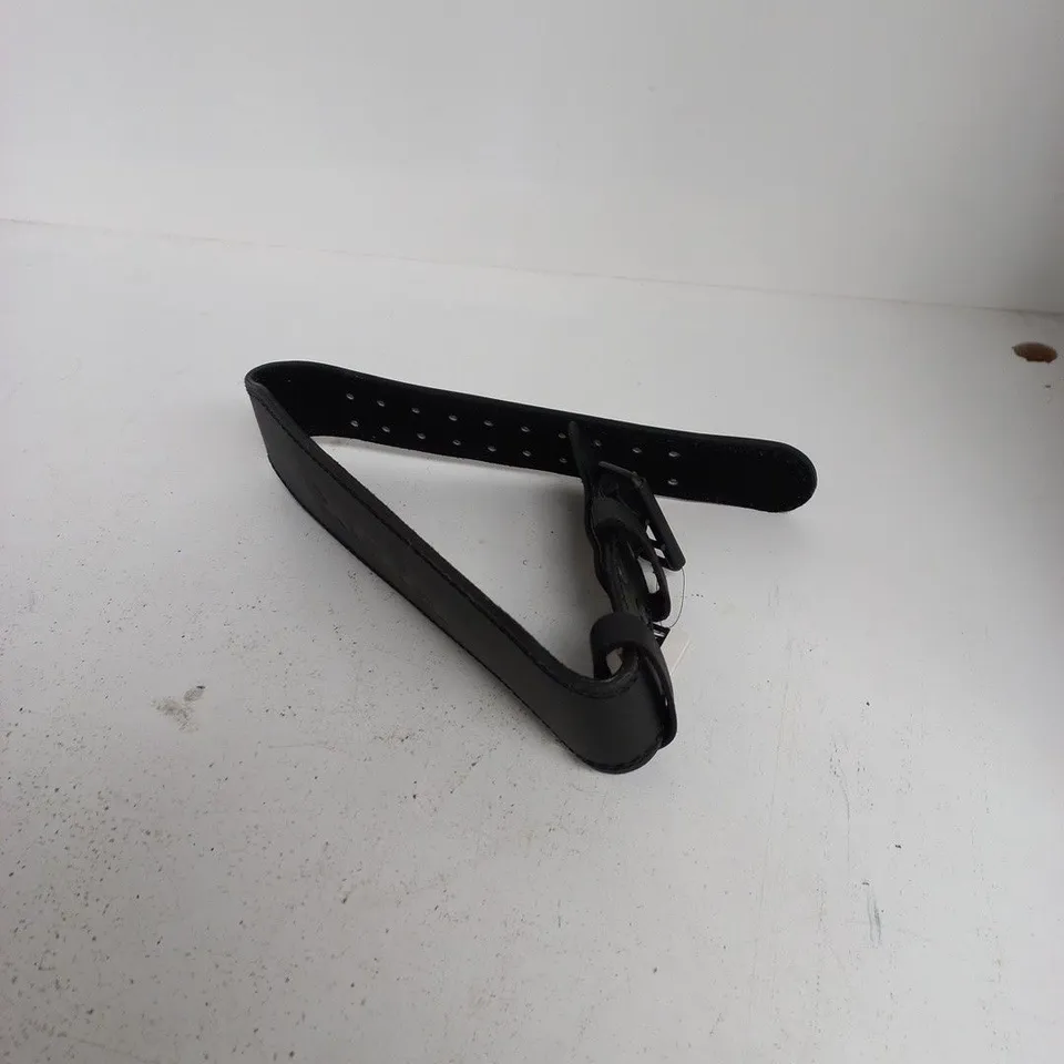 RDX LIFTING BLACK LEATHER BELT WITH BUCKLE