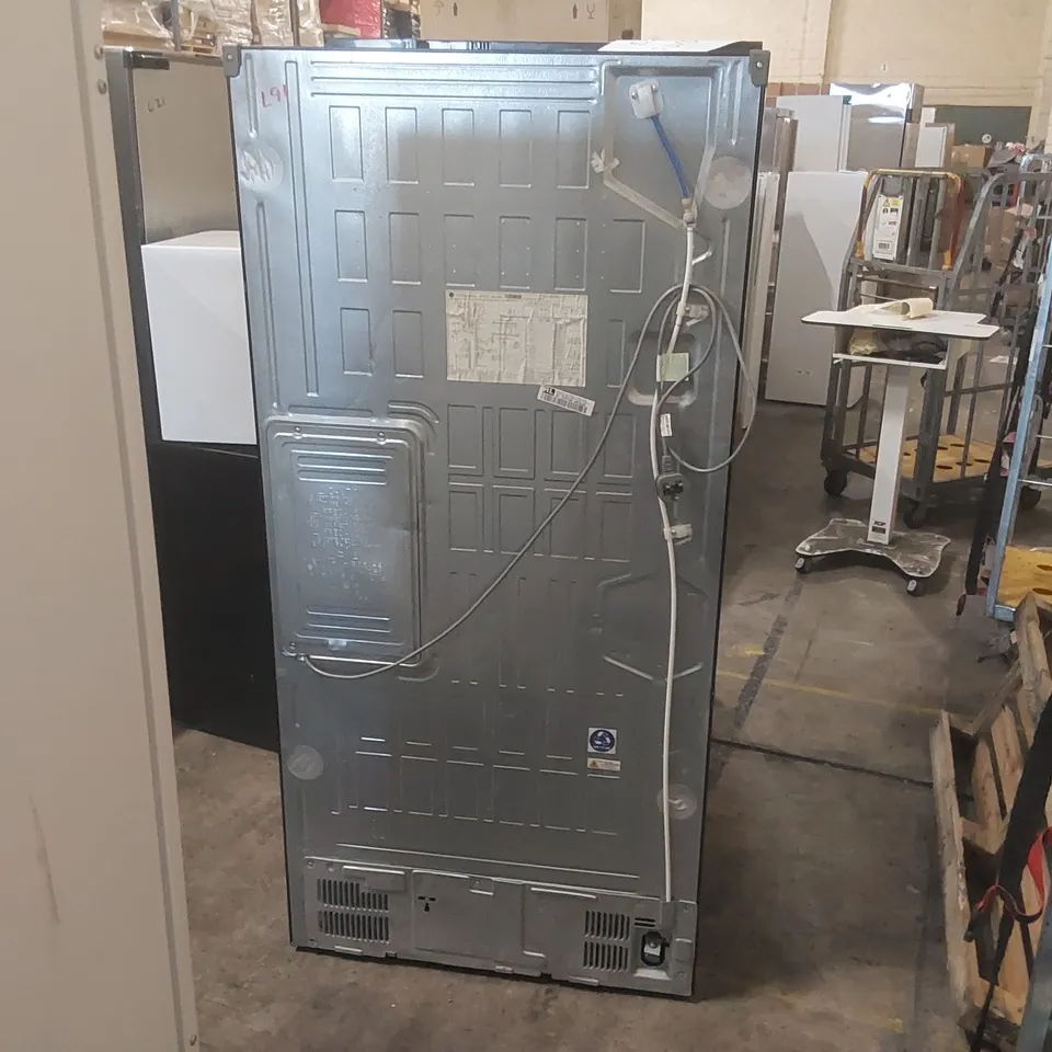 LG INSTAVIEW DOOR-IN-DOOR™ GMX844MCKV SLIM MULTI-DOOR FRIDGE FREEZER, 508L, MATT BLACK