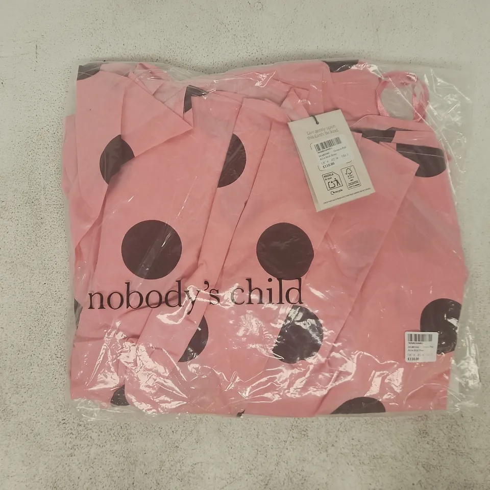 BAGGED NOBODY'S CHILD ALICE MIDI DRESS IN OCCASION PINK SIZE UK 6