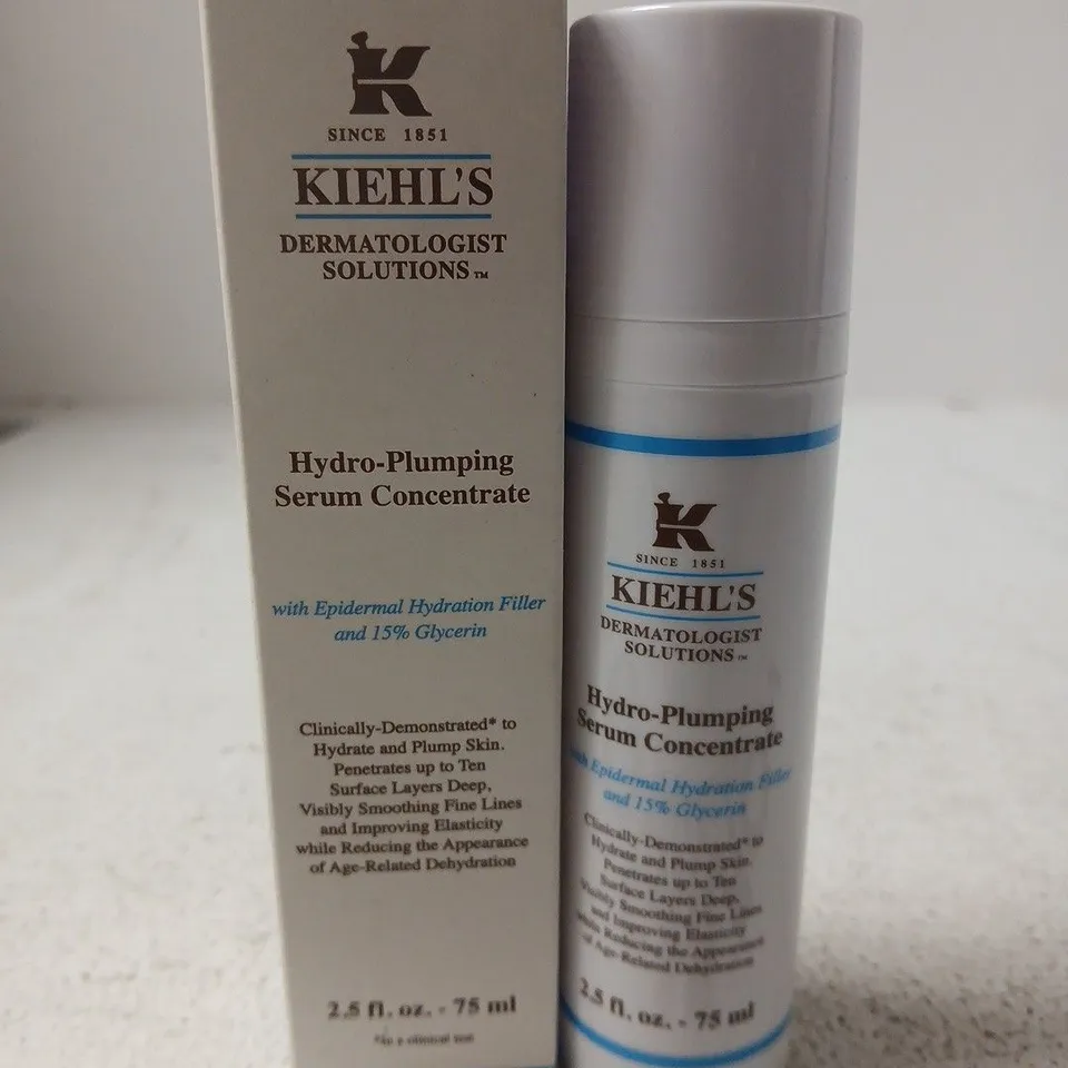 BOXED KIEHL'S DERMATOLOGIST SOLUTIONS HYDRO-PLUMPING HYDRATING 75ML