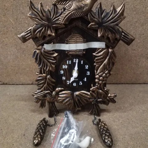 BOXED PINKERTON WALL CLOCK - BROWN
