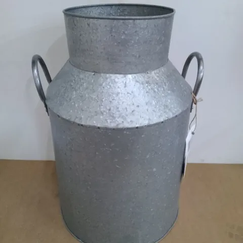 BOXED GALVANIZED MILK CHURN PLANT POT