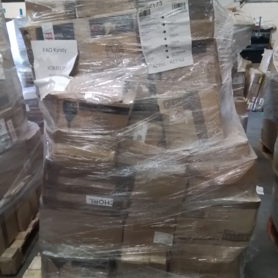 PALLET CONTAINING CATERING ITEMS AND PRODUCTS SUCH AS;PASABAHCE STEMWARE GLASSES,OLYMPIA HI BALL GLASSES,OLYMPIA GLASS WATER BOTTLES,UTOPIA DIPPING POTS 