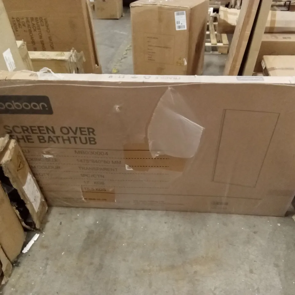 BOXED BABOAN SCREEN OVER THE BATH - MB030004
