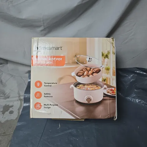 HOMESMART ELECTRIC HOT POT AND STEAMER BOXED