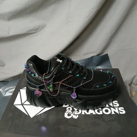 KOI DUNGEONS AND DRAGONS DICE MYSTIC CHARM TRAINERS RAINBOW BOXED SIZE 4