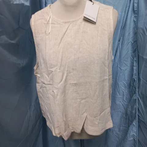 NOBODYS CHILD STIRLING TOP IN CREAM - UK 14
