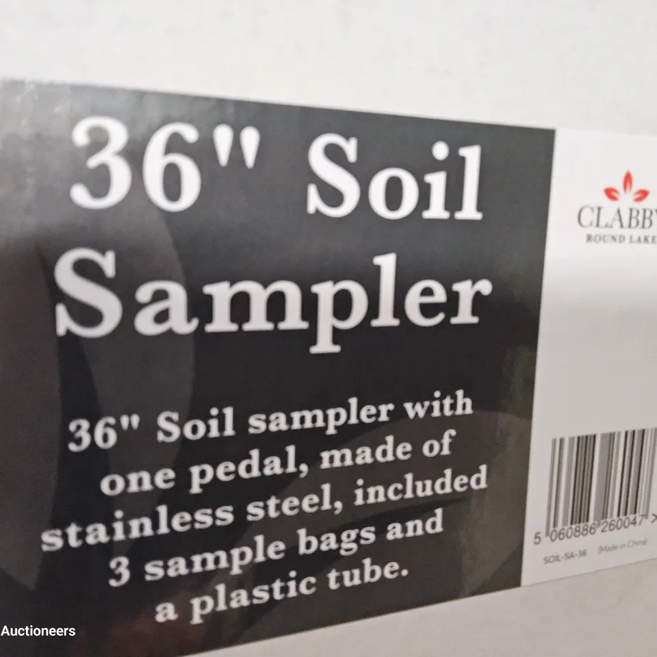 PALLET OF ASSORTED ITEMS TO INCLUDE, BABY WALKER, FRAMED SHIRT PRINT, INSECT KILLER, WASHABLE RUG, RICE COOKER, AIR FRYER. SOIL SAMPLERS.