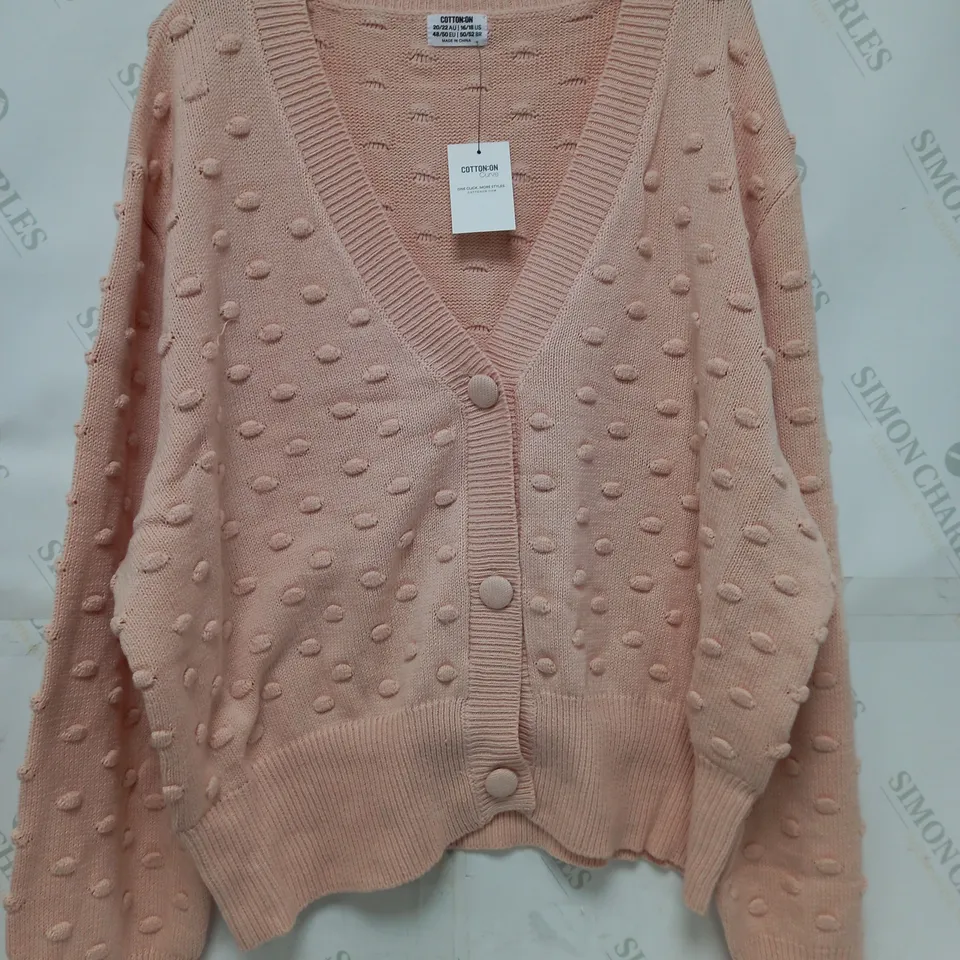 APPROXIMATELY 55 ASSORTED CLOTHING ITEMS TO INCLUDE CURVE KNOBBLY CARDI IN BLOSSOM, MULTI YARN CROPPED CARDI IN BLUE MULTI ALL IN VARIOUS SIZES - COLLECTION ONLY