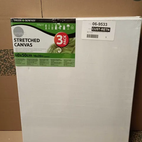 DALER-ROWNEY SIMPLY STRETCHED CANVAS 3 PACK