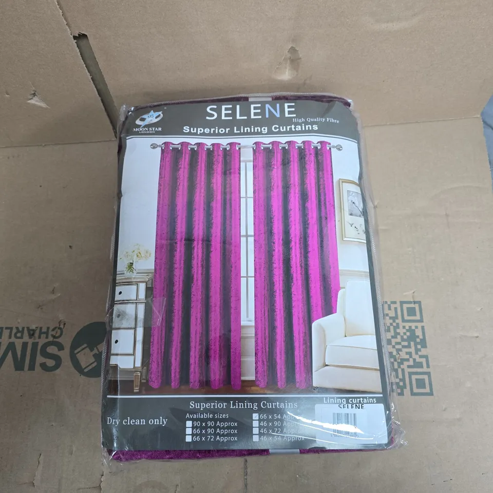 SELENE SUPERIOR VELVET CURTAINS – PURPLE VELVET (MOON STAR LONDON)