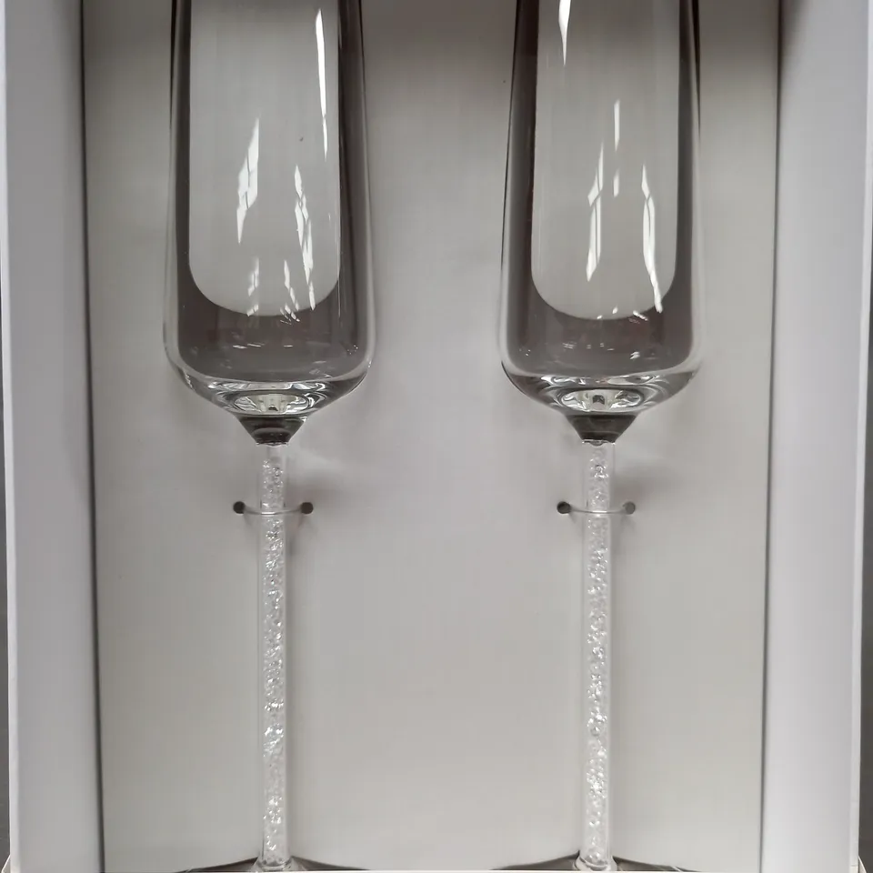 BOXED ALWAYS & FOREVER A PERFECT PAIR TWIN FLUTES