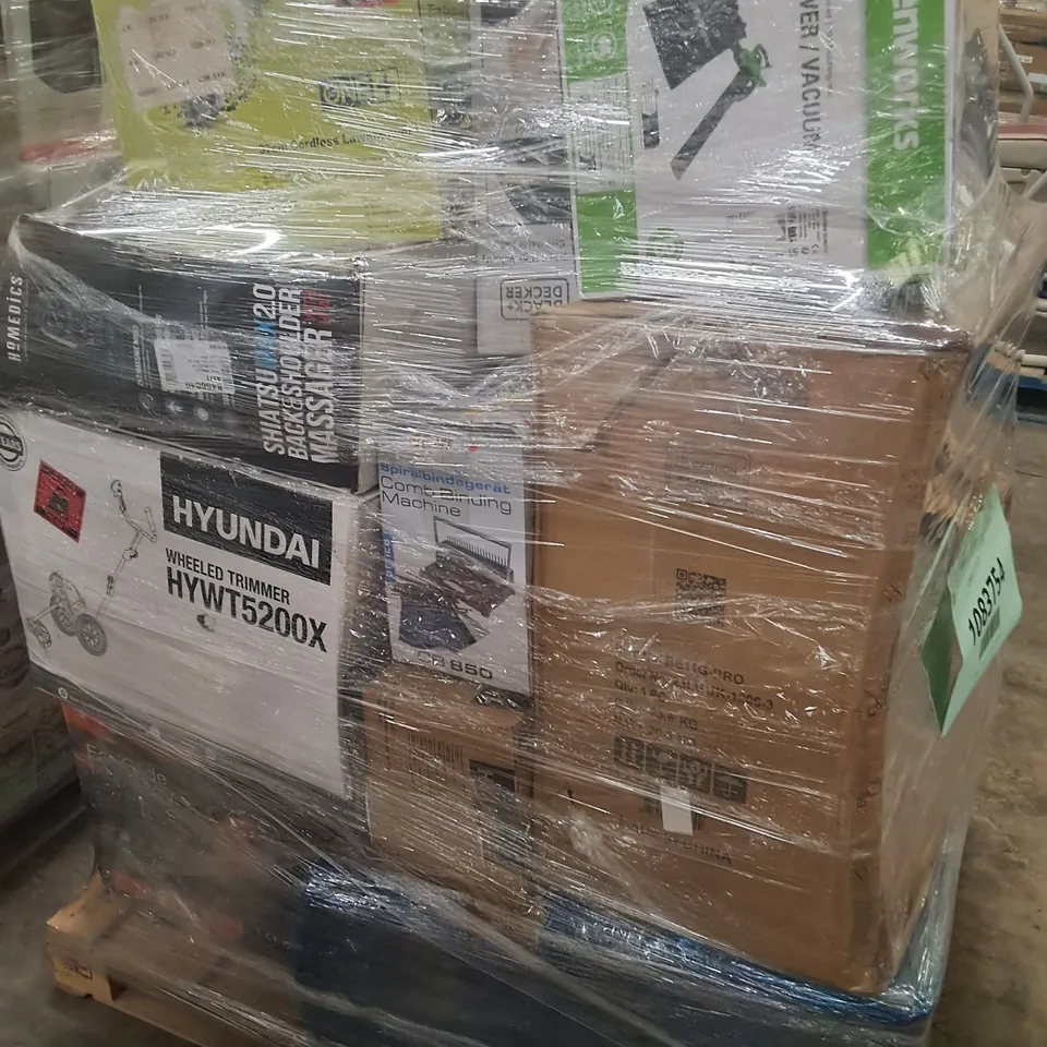 PALLET OF APPROXIMATELY 15 UNPROCESSED RAW RETURN HOUSEHOLD AND ELECTRICAL GOODS TO INCLUDE;