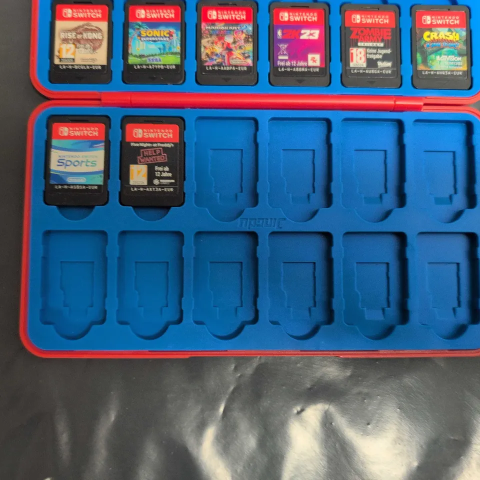 Nintendo Switch Game Cartridge Collection with Case