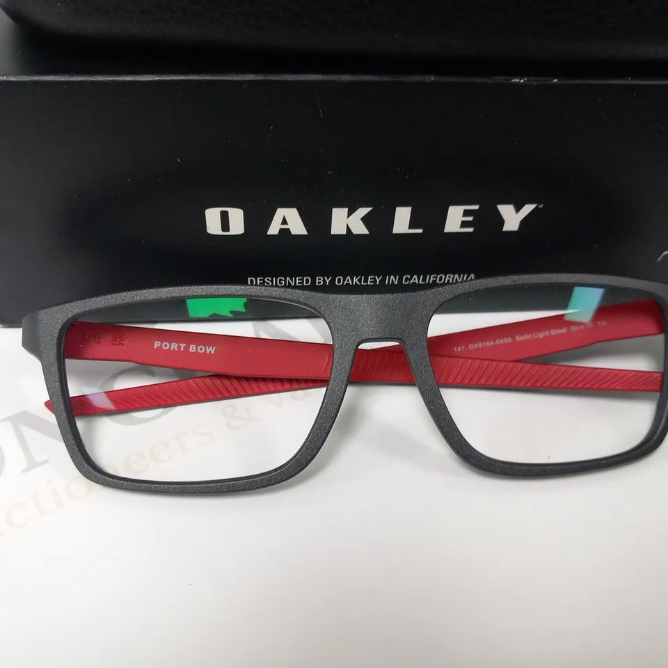 BOXED OAKLEY OX8164-0455 SATIN LIGHT STEEL GLASSES