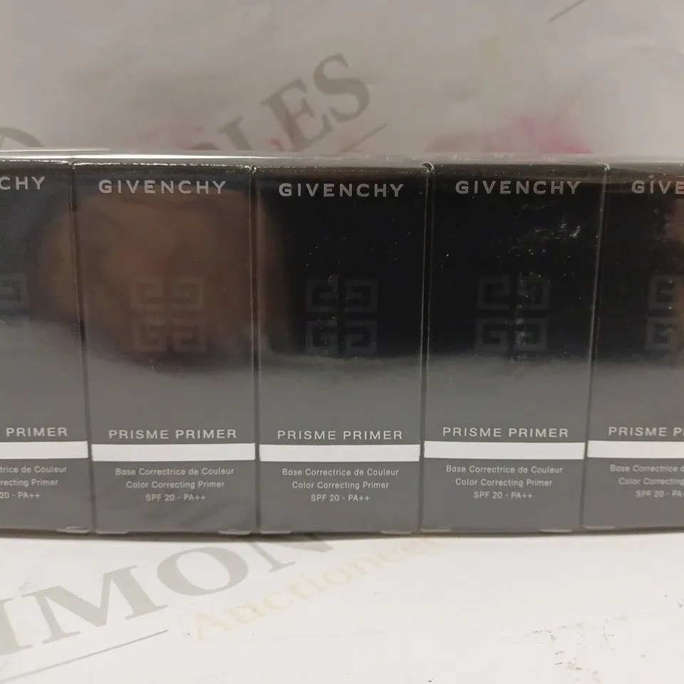 BOX OF APPROX 10 X 5ML GIVENCHY PRISME PRIMER COLOR CORRECTING PRIMER #01 BLEU 