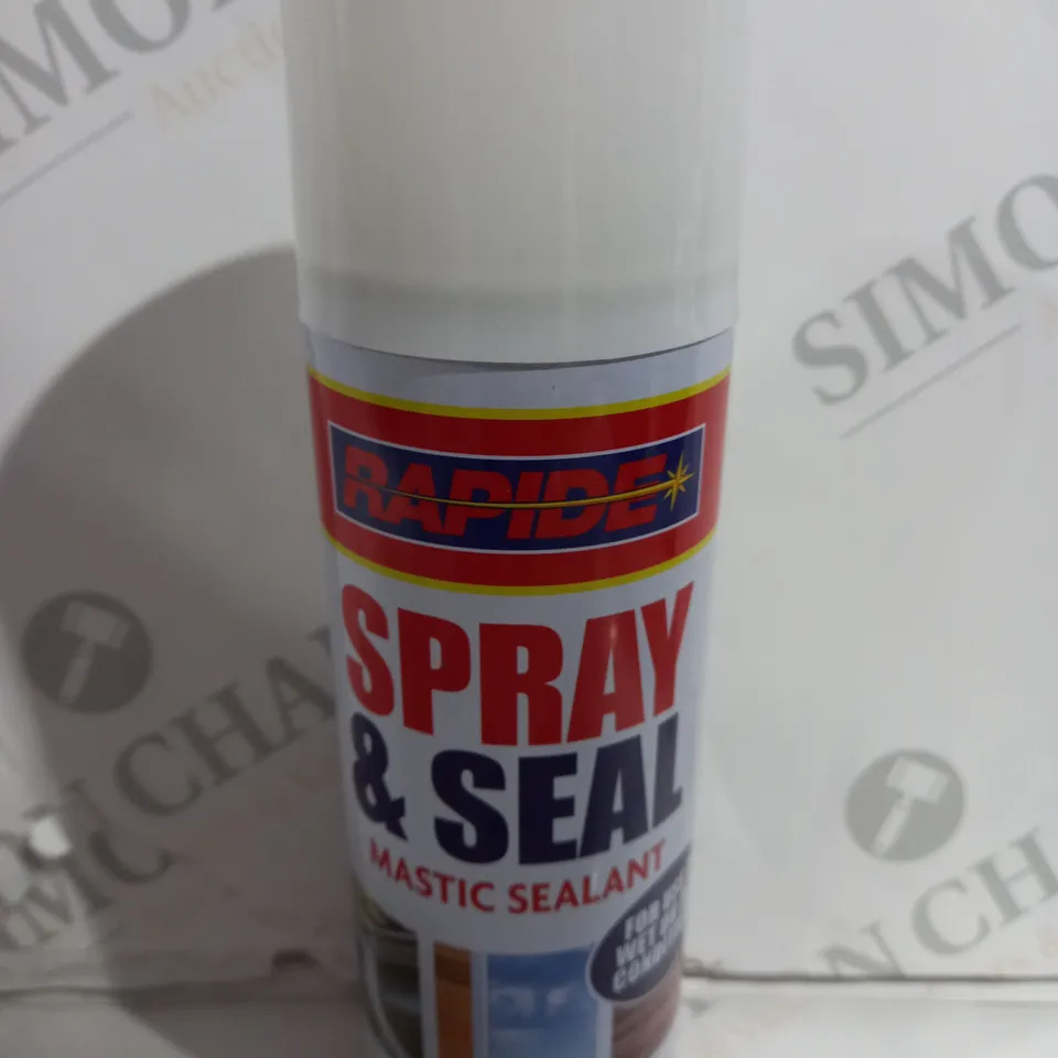 BOX OF 24 RAPIDE SPRAY & SEAL MASTIC SEALANT IN WHITE - 300ML