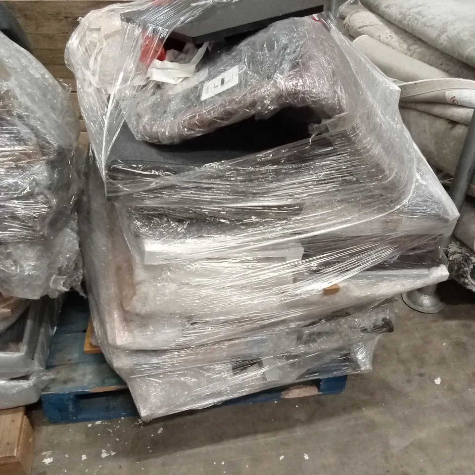 PALLET OF ASSORTED DESIGNER DINING CHAIRS PARTS AND PIECES