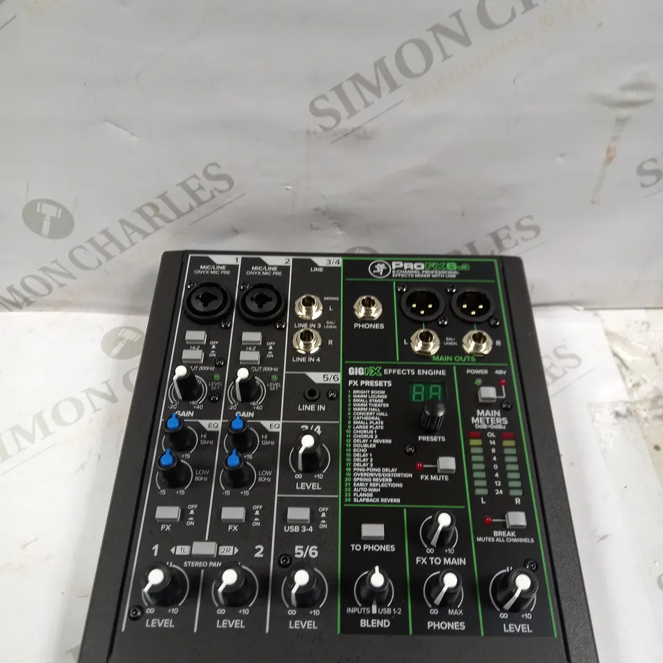 PRO FX6 V3 6 CHANNEL PROFESSIONAL EFFECTS MIXER