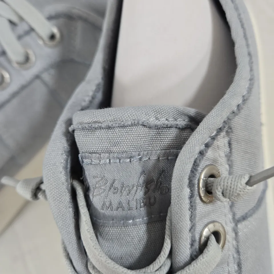 BLOWFISH MALIBU WOMEN'S CANVAS SNEAKERS – LIGHT BLUE/GRAY UK 6