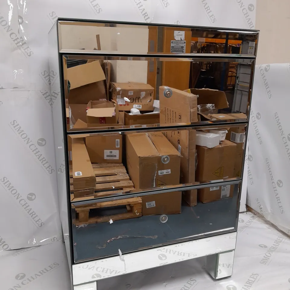 PARISIAN DRAWER MIRRORED BEDSIDE CABINET - COLLECTION ONLY  RRP £199