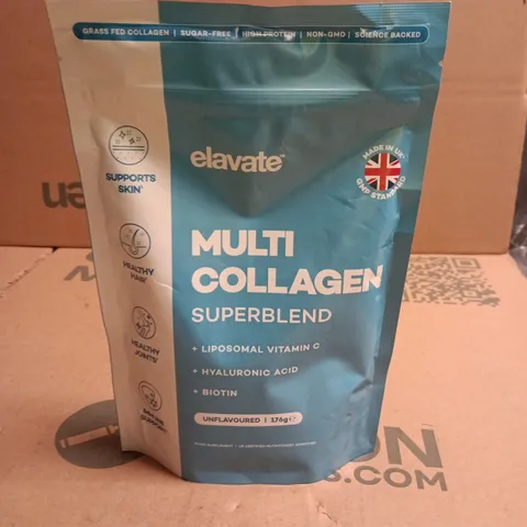 ELAVATE MULTI COLLAGEN SUPERBLEND β UNFLAVOURED, 176G POUCH (LIPOSOMAL VITAMIN C, HYALURONIC ACID & BIOTIN)