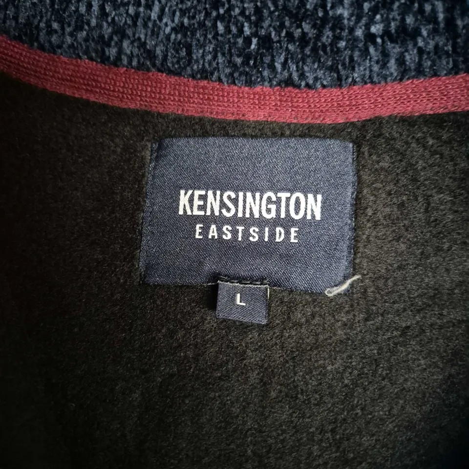 KENSINGTON EASTSIDE FLEECE ZIP PULLOVER – NAVY, UK LARGE (L)