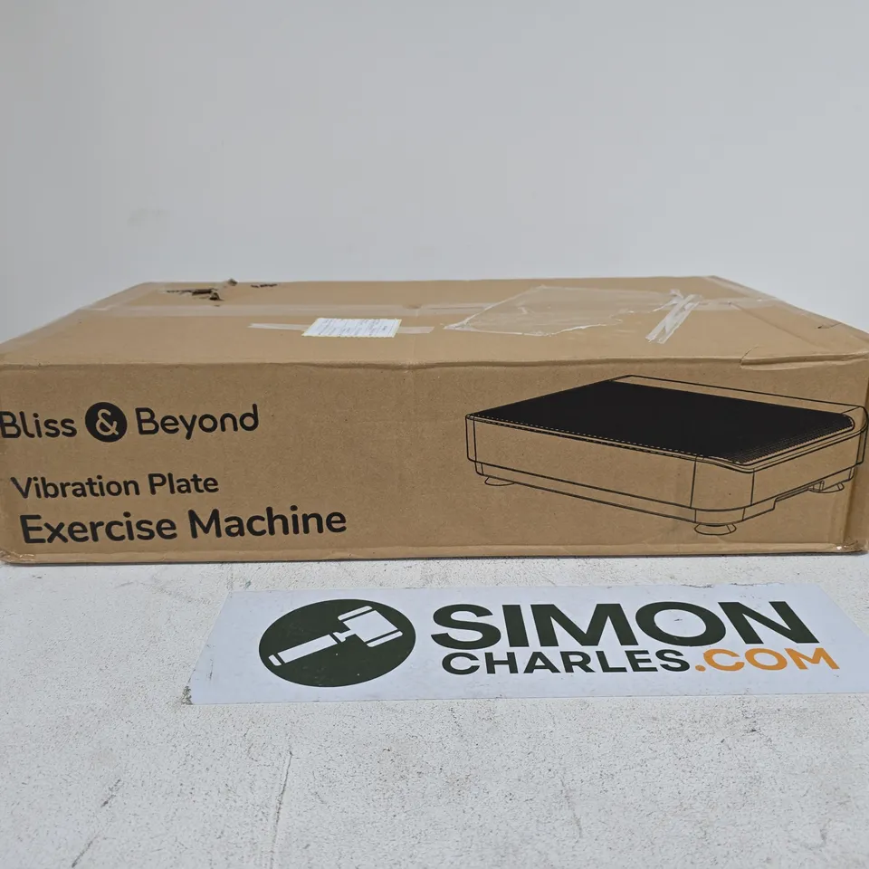 BLISS AND BEYHOND VIBRATION PLATE EXERCISE MACHINE BOXED
