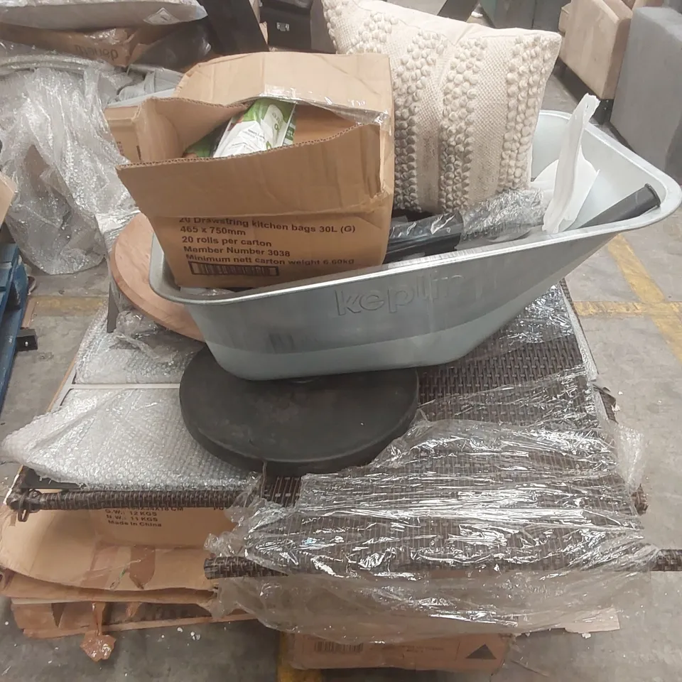 PALLET CONTAINING A LARGE QUANTITY OF ASSORTED FURNITURE PARTS ECT