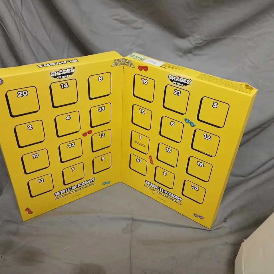 SHADES OF NIKO: WHICH NIKO? ADVENT CALENDAR GAME – YELLOW BOX