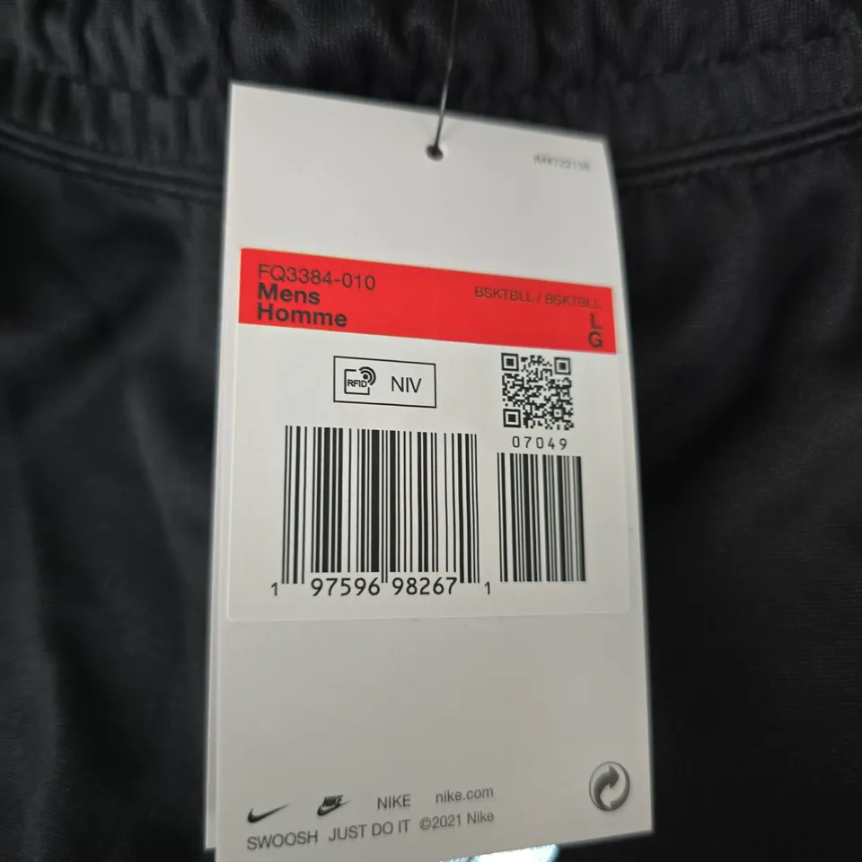 NIKE NBA LOS ANGELES LAKERS MEN'S JOGGERS – BLACK, SIZE L