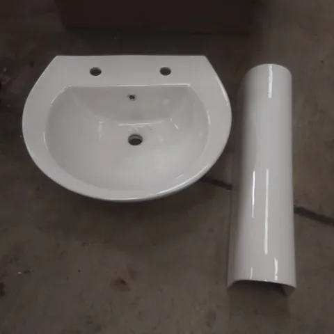 BRAND NEW BOXED LECICO PEDESTAL SINK