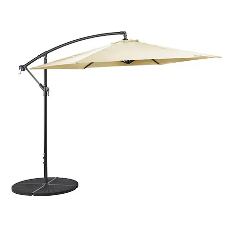 BOXED CREAM ELTON 3M CANTILEVER GARDEN PARASOL