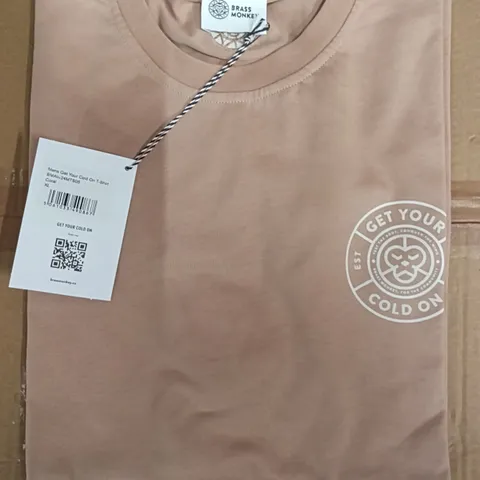 BRAND NEW BRASS MONKEY T-SHIRTS - CORAL SIZE XL APPROXIMATELY 8