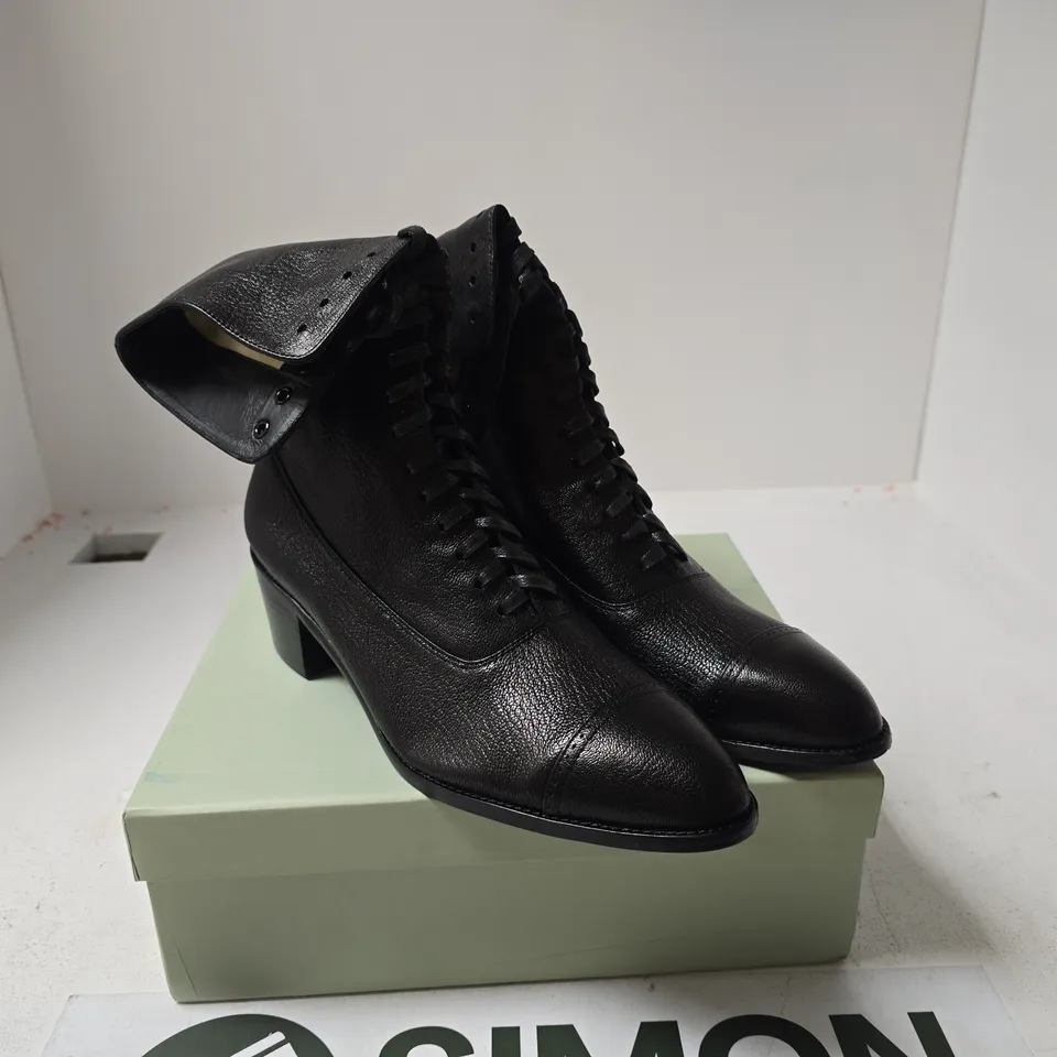 MEMERY ALICE BLACK BOOTS UK 9 BOXED
