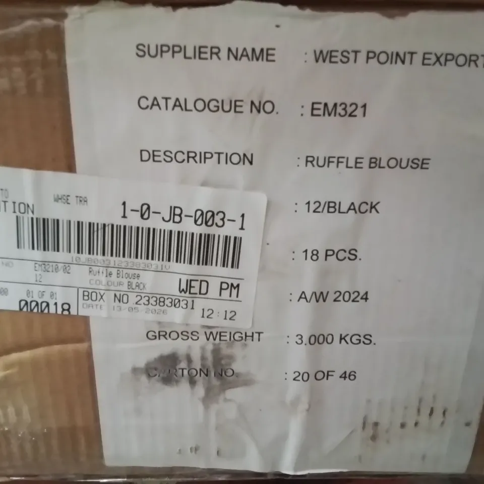 BOXED BRAND NEW APPROXIMATELY 12 SIMPLY BE RUFFLE BLOWED BLACK SIZE 12