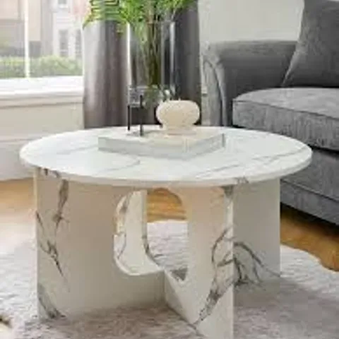 CELESTE COFFEE TABLE - WHITE - COLLECTION ONLY 