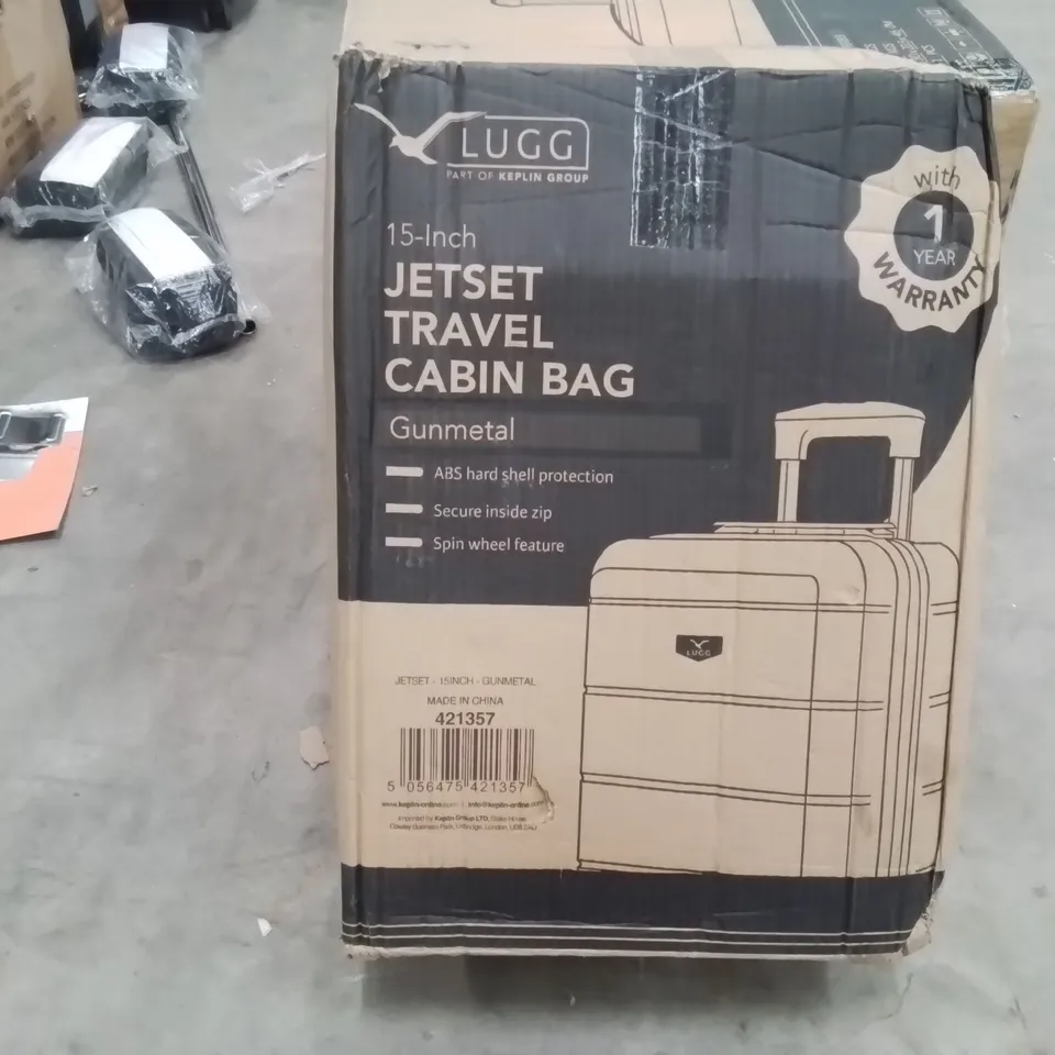 BOXED LUGG - 15INCH JETSET TRAVEL CABIN BAG GUMETAL