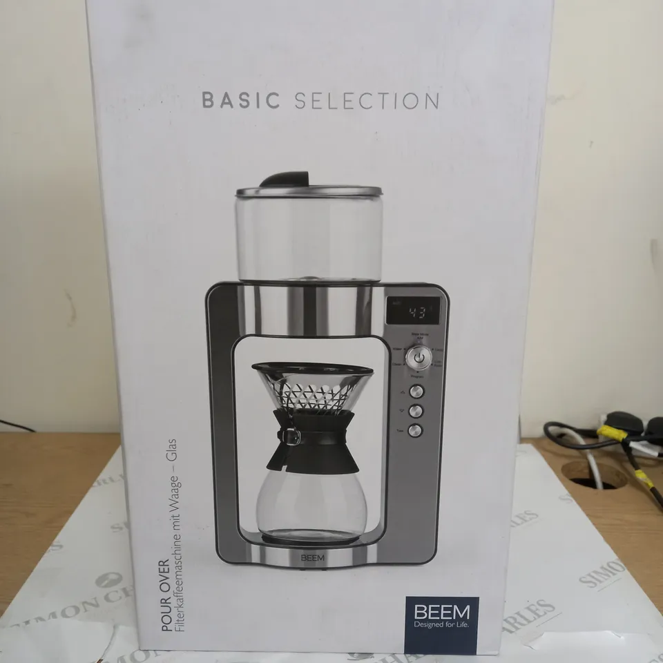 BOXED BEEM POUR OVER FILTER COFFEE MACHINE