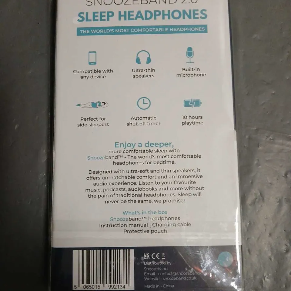 SEALED SNOOZEBAND 2.0 SLEEP HEADPHONES