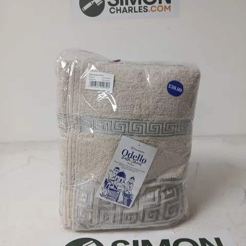SNOOZEVILLE ODELLO BATH SHEET – BEIGE - 90CM X 150CM