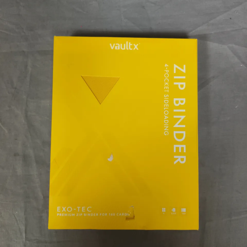 VAULTX ZIP BINDER 4-POCKET SIDE-LOADING - 160 CARDS 