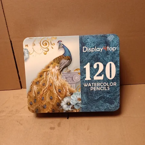 DISPLAY4TOP 120 WATERCOLOR PENCILS SET IN TIN