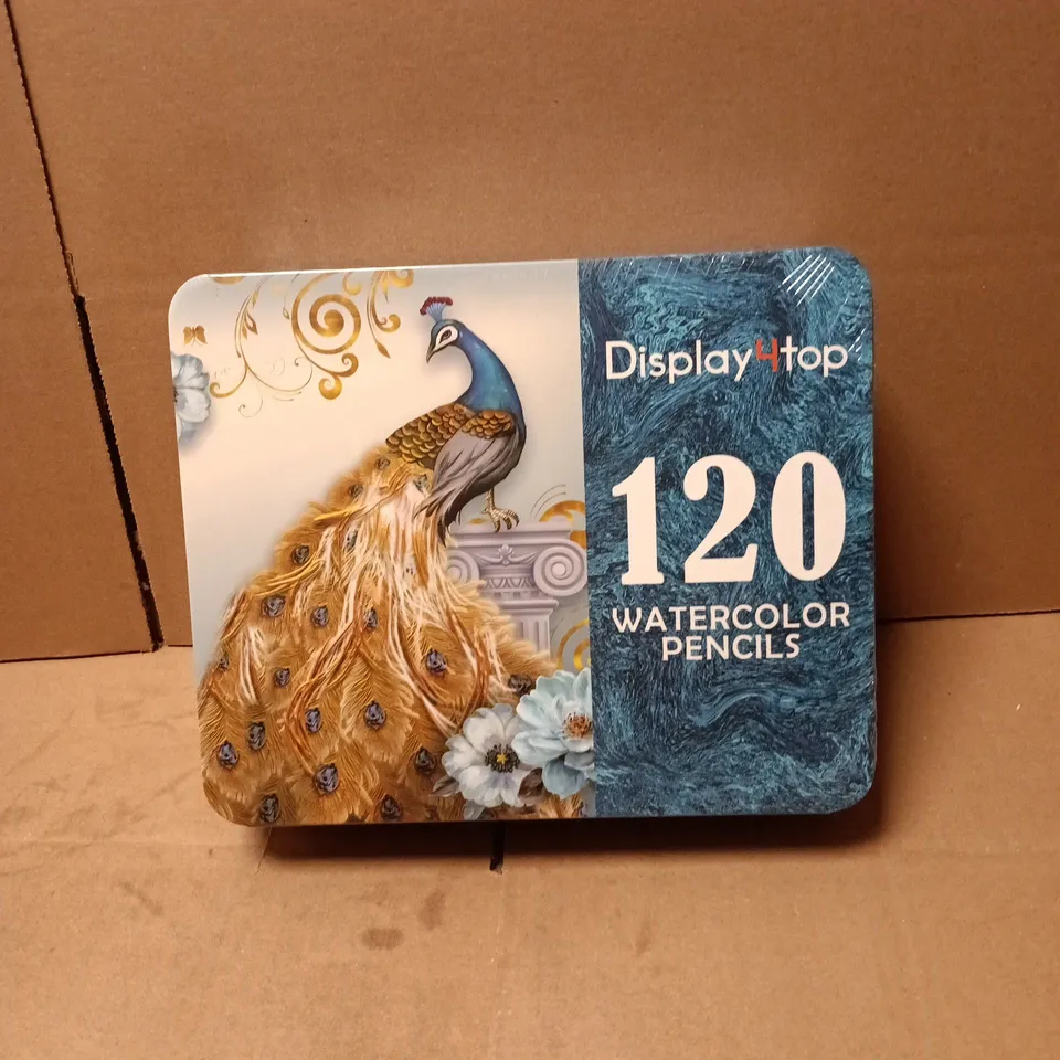 DISPLAY4TOP 120 WATERCOLOR PENCILS SET IN TIN